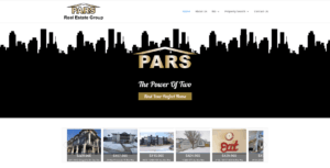 Pars Real Estate Edmonton Website Design